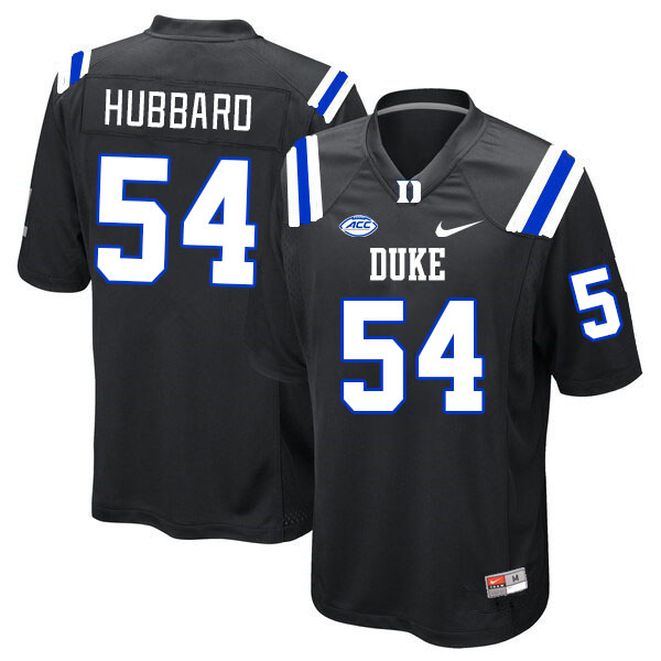 Men #54 Ethan Hubbard Duke Blue Devils College Football Jerseys Stitched Sale-Black